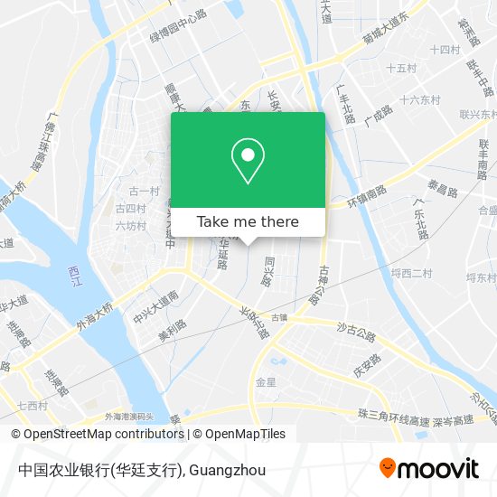 中国农业银行(华廷支行) map