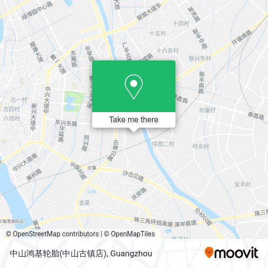 中山鸿基轮胎(中山古镇店) map