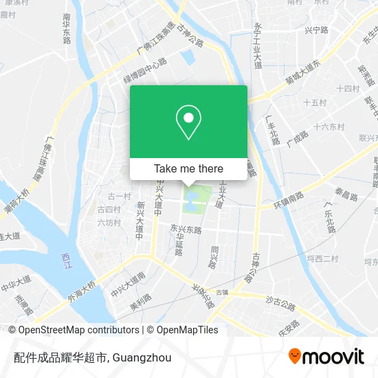 配件成品耀华超市 map