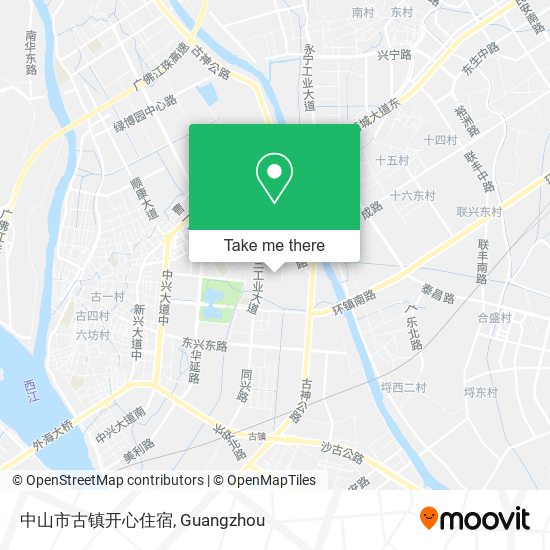 中山市古镇开心住宿 map
