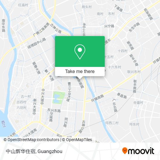 中山辉华住宿 map
