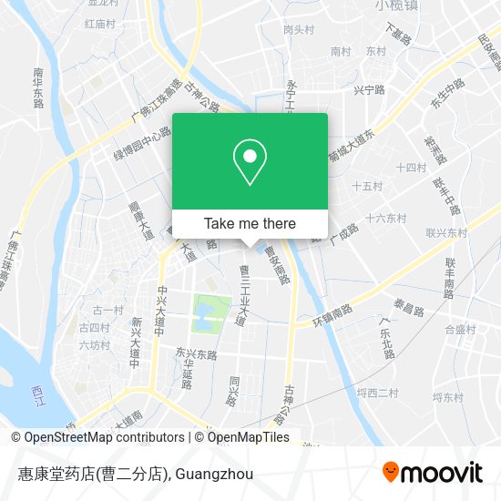 惠康堂药店(曹二分店) map