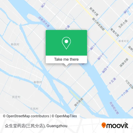 众生堂药店(三民分店) map