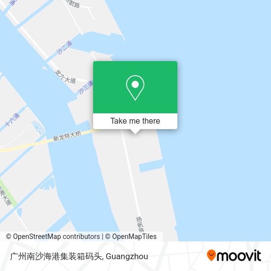 广州南沙海港集装箱码头 map