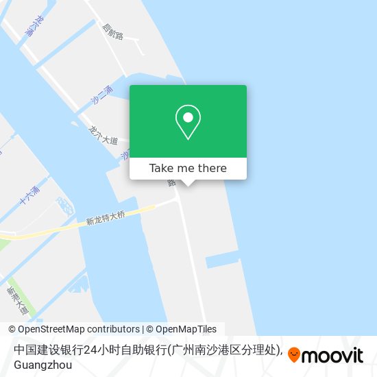 中国建设银行24小时自助银行(广州南沙港区分理处) map