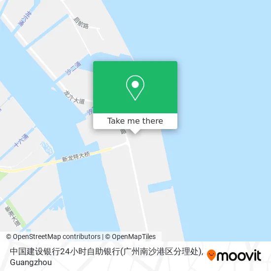 中国建设银行24小时自助银行(广州南沙港区分理处) map