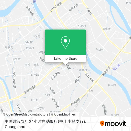 中国建设银行24小时自助银行(中山小榄支行) map