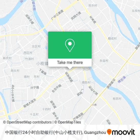 中国银行24小时自助银行(中山小榄支行) map