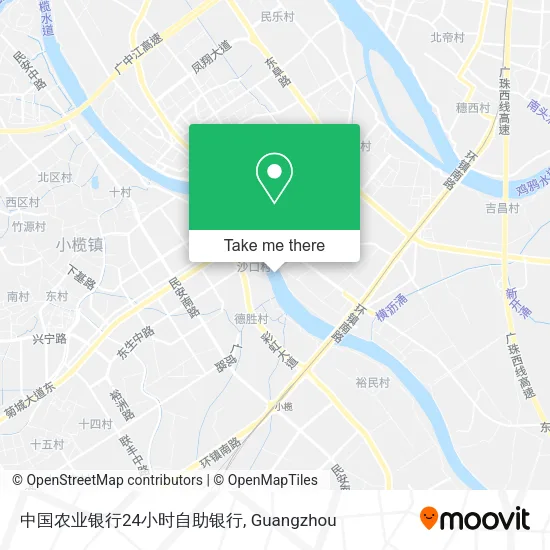 中国农业银行24小时自助银行 map