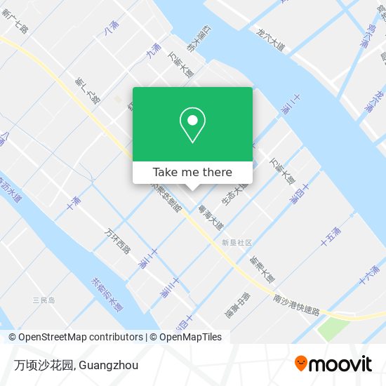 万顷沙花园 map