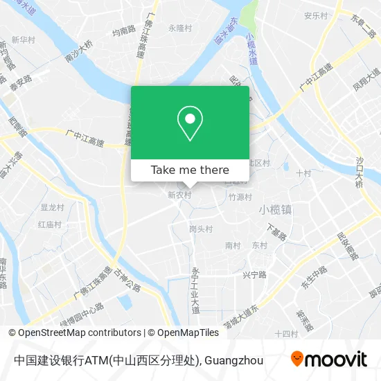 中国建设银行ATM(中山西区分理处) map