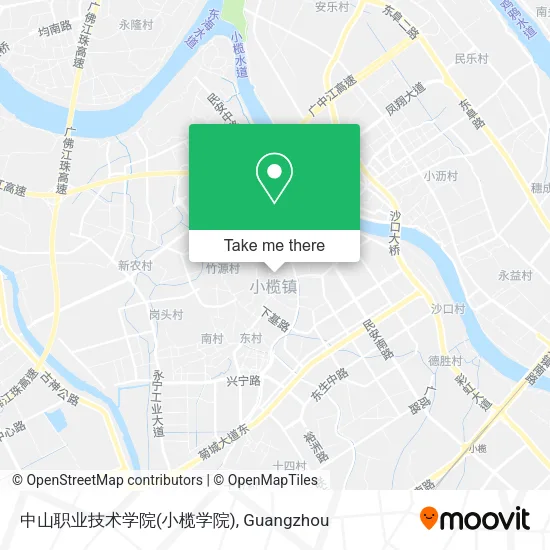 中山职业技术学院(小榄学院) map