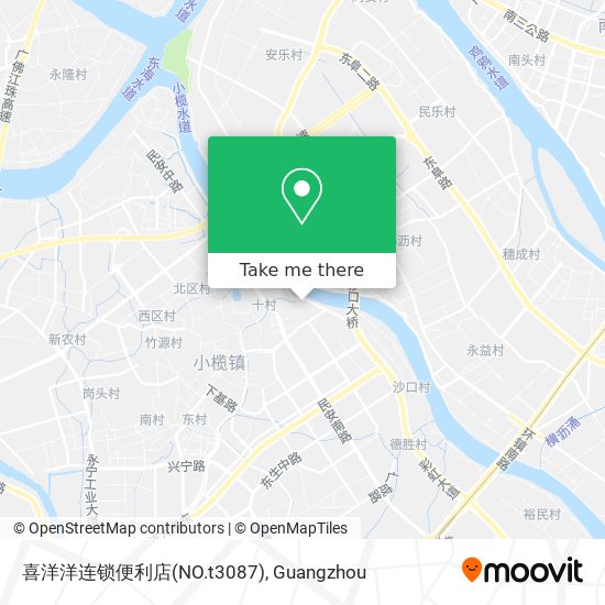 喜洋洋连锁便利店(NO.t3087) map
