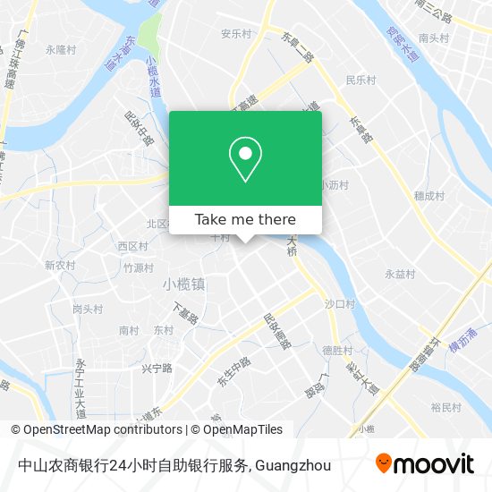 中山农商银行24小时自助银行服务 map