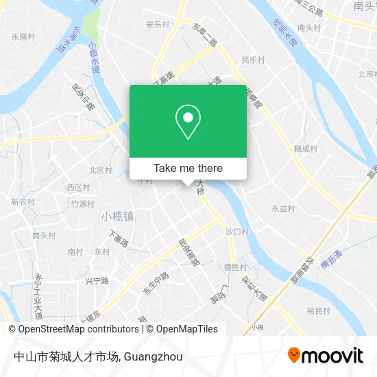 中山市菊城人才市场 map