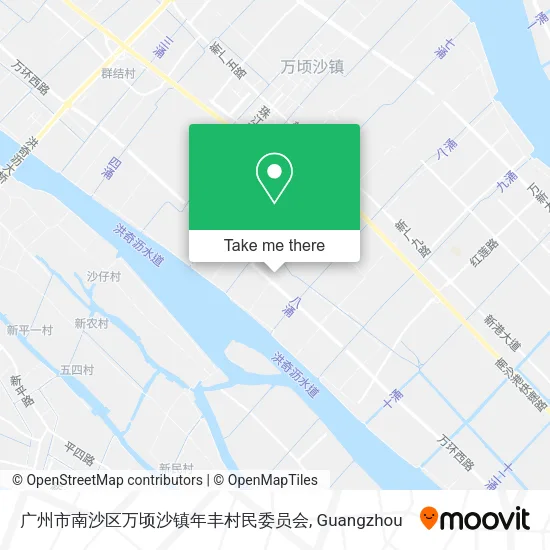 广州市南沙区万顷沙镇年丰村民委员会 map