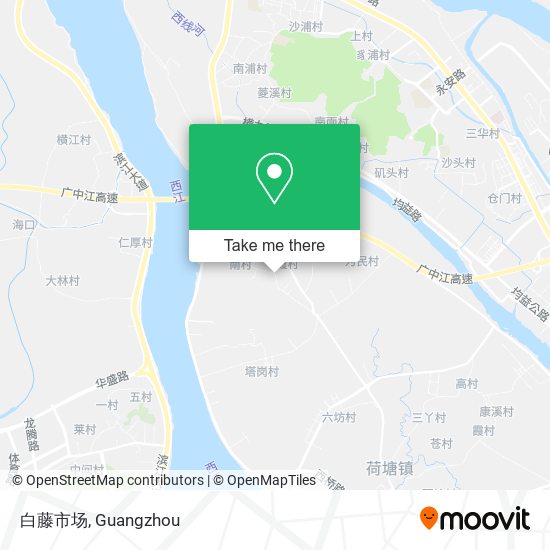 白藤市场 map