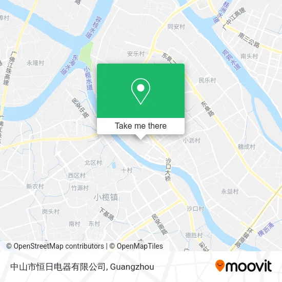 中山市恒日电器有限公司 map