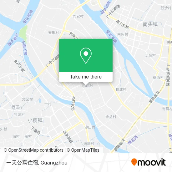 一天公寓住宿 map