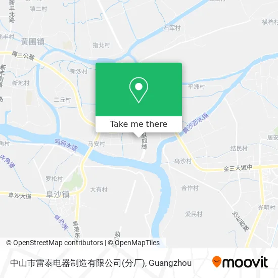 中山市雷泰电器制造有限公司(分厂) map