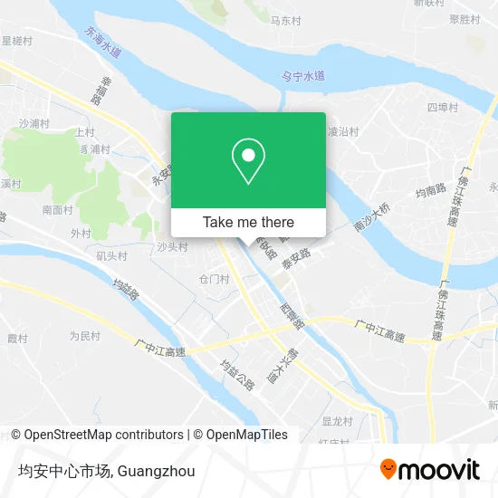 均安中心市场 map