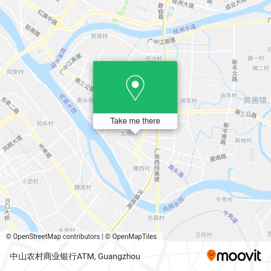中山农村商业银行ATM map