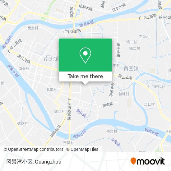 冈景湾小区 map