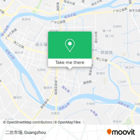 二坊市场 map