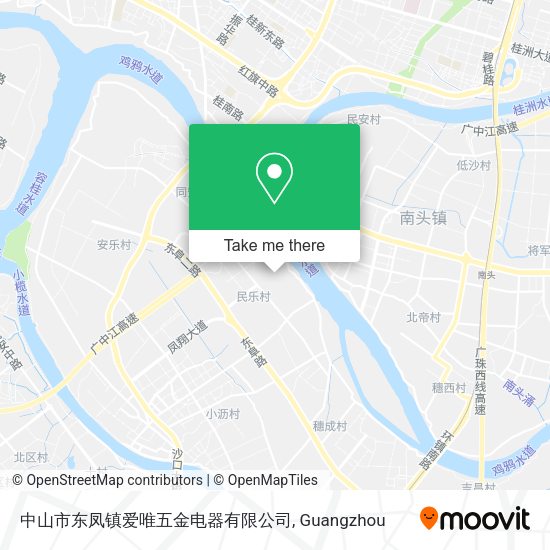 中山市东凤镇爱唯五金电器有限公司 map