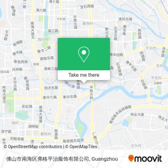 佛山市南海区弗格平治服饰有限公司 map