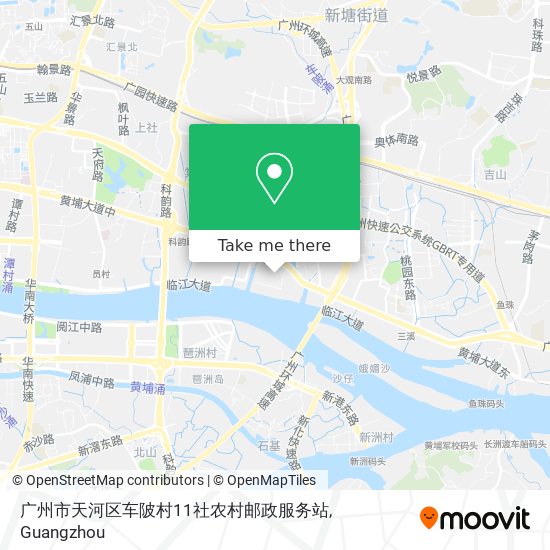 广州市天河区车陂村11社农村邮政服务站 map