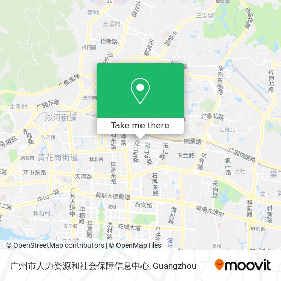 广州市人力资源和社会保障信息中心 map