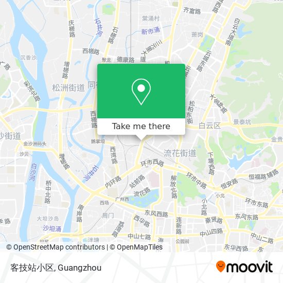 客技站小区 map