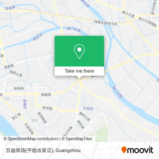 百越商场(平稳农家店) map