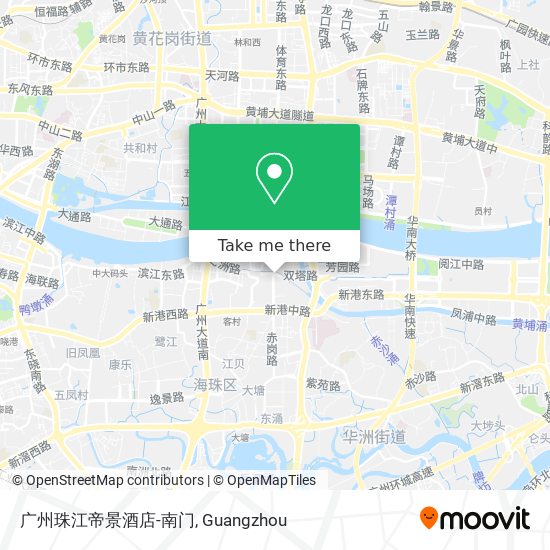 广州珠江帝景酒店-南门 map