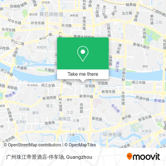 广州珠江帝景酒店-停车场 map