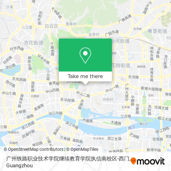 广州铁路职业技术学院继续教育学院执信南校区-西门 map