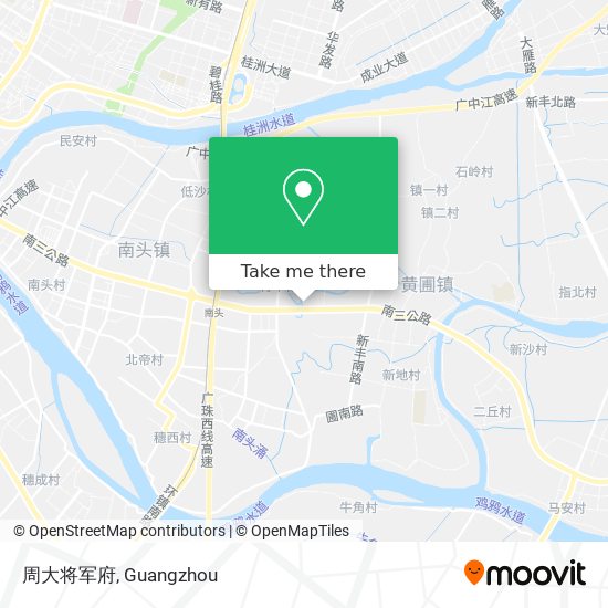 周大将军府 map
