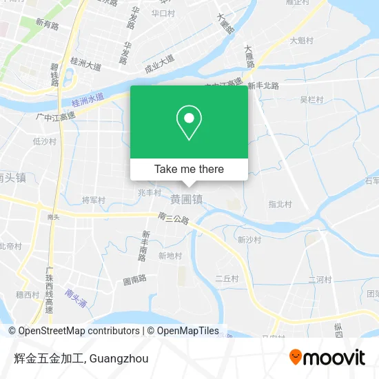 辉金五金加工 map