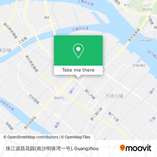 珠江源昌花园(南沙明珠湾一号) map