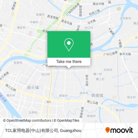TCL家用电器(中山)有限公司 map