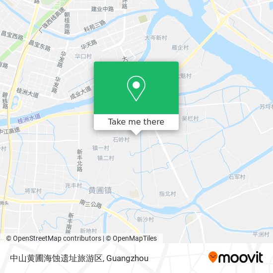 中山黄圃海蚀遗址旅游区 map