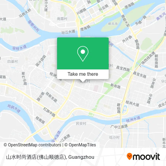 山水时尚酒店(佛山顺德店) map