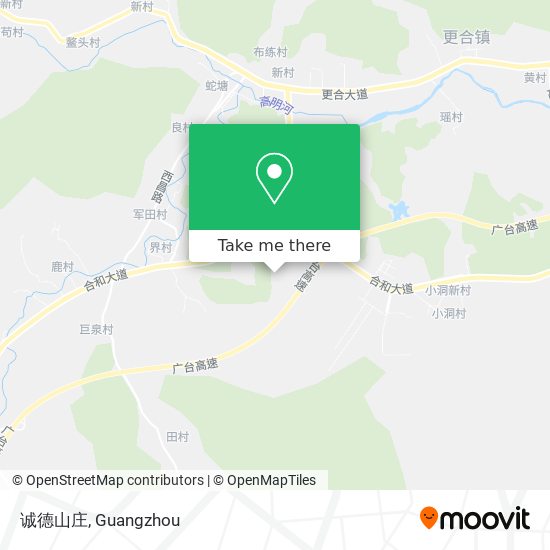 诚德山庄 map