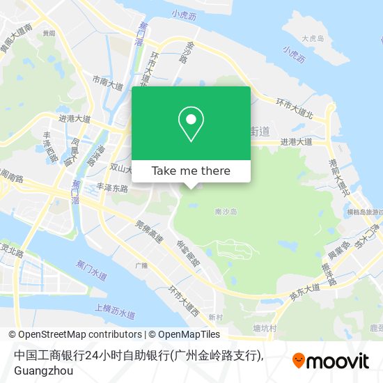 中国工商银行24小时自助银行(广州金岭路支行) map