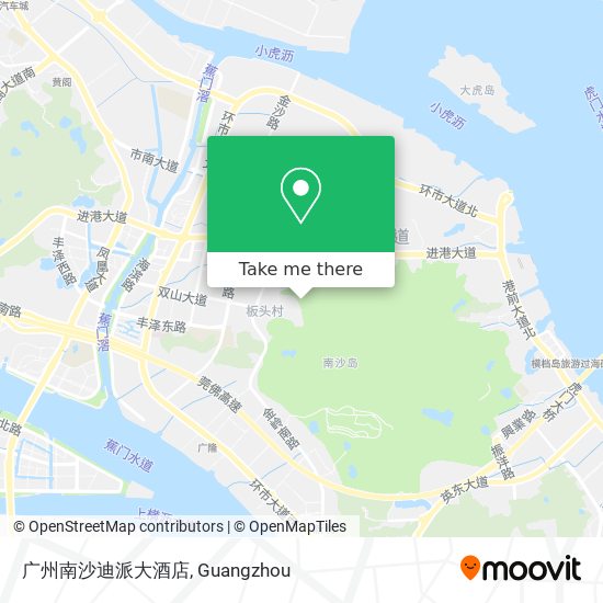 广州南沙迪派大酒店 map