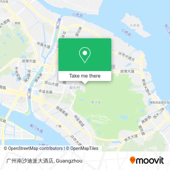 广州南沙迪派大酒店 map