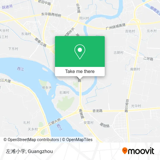 左滩小学 map