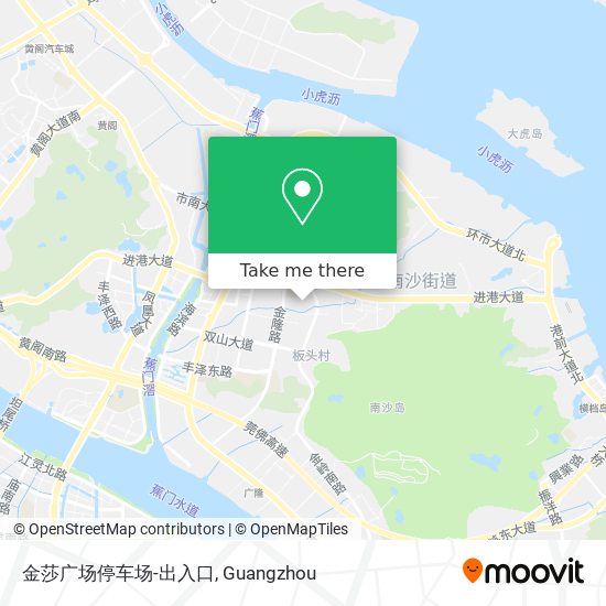 金莎广场停车场-出入口 map