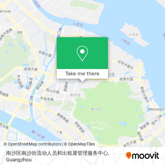 南沙区南沙街流动人员和出租屋管理服务中心 map